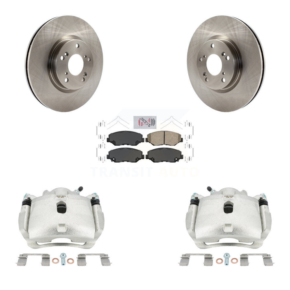 Front Disc Brake Caliper Rotors And Ceramic Pads Kit For Honda Civic Acura ILX KC8-100038N