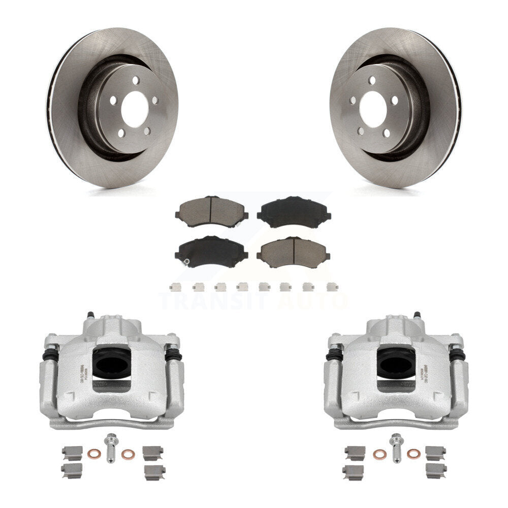 Front Disc Brake Caliper Rotors And Ceramic Pads Kit For Dodge Nitro KC8-100040C