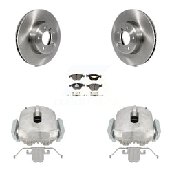 Front Disc Brake Caliper Rotors And Semi-Metallic Pads Kit For 2007 BMW 525i Automatic transmission With 324mm Diameter Rotor From 01 07 KC8-100041P