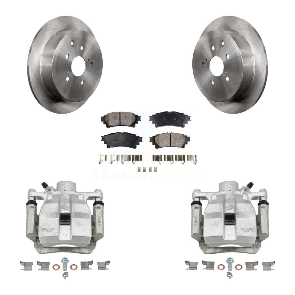 Rear Disc Brake Caliper Rotors And Ceramic Pads Kit For Toyota Sienna Lexus RX350 RX450h KC8-100043T