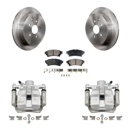 Rear Disc Brake Caliper Rotors And Ceramic Pads Kit For Toyota Sienna Lexus RX350 RX450h KC8-100043T