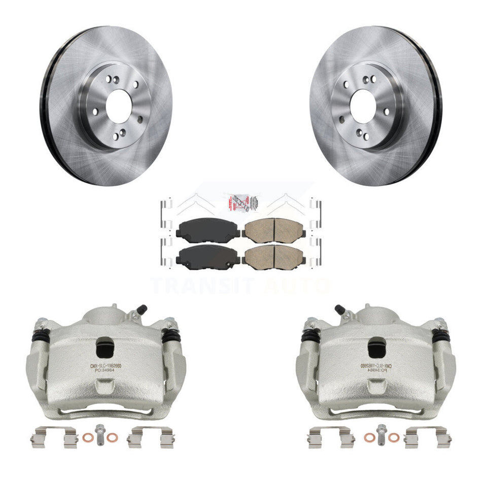 Front Disc Brake Caliper Rotors And Ceramic Pads Kit For Honda Accord KC8-100051N