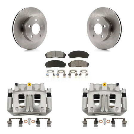 Front Disc Brake Caliper Rotor And Semi-Metallic Pad Kit For Ford Ranger Mazda B4000 4WD KC8-100052S