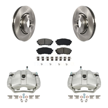 Front Brake Caliper Rotors & Semi-Metallic Pad Kit For 19-21 Mazda 6 Naturally Aspirated KC8-100054S