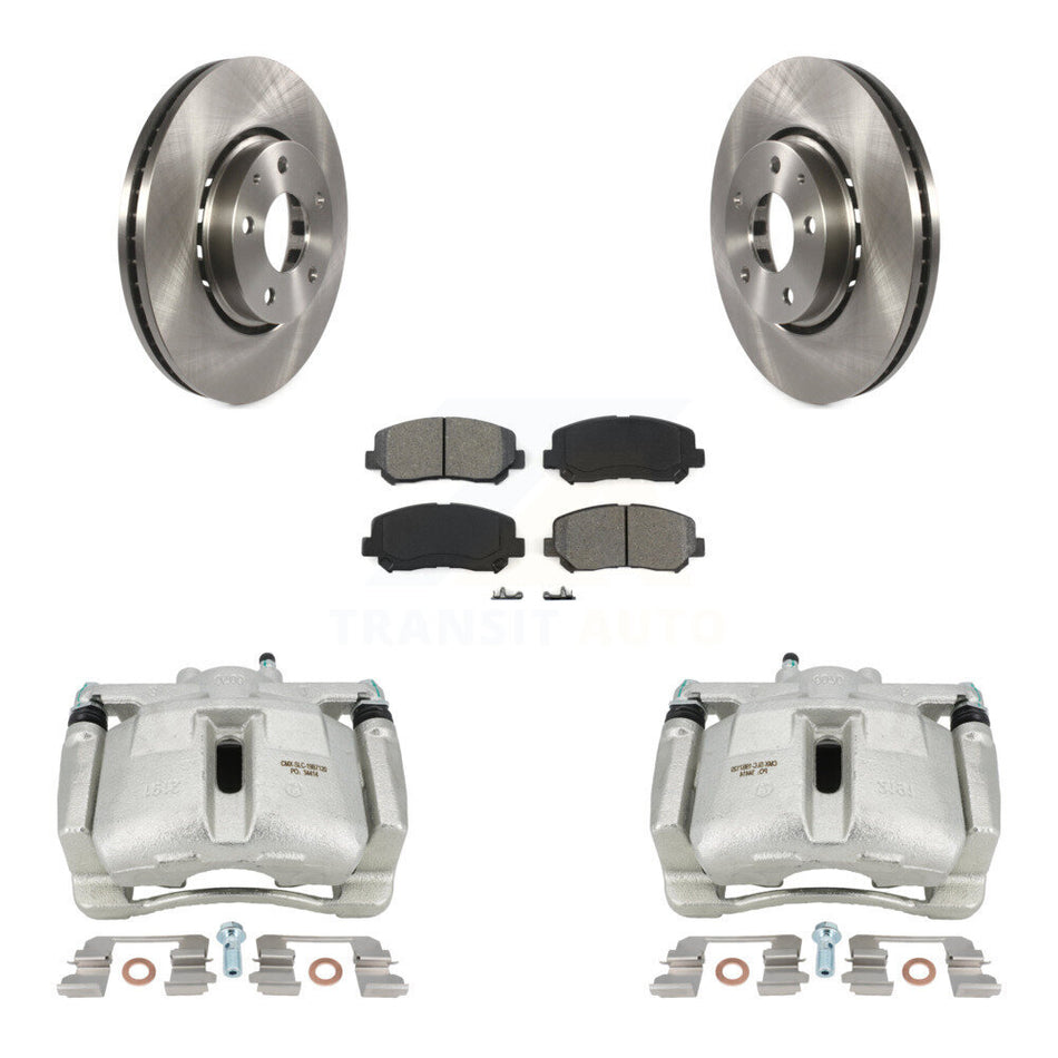 Front Disc Brake Caliper Rotors And Semi-Metallic Pads Kit For Mazda CX-5 KC8-100055S