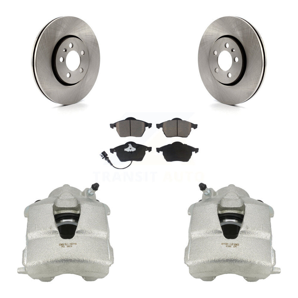 Front Disc Brake Caliper Rotors And Ceramic Pads Kit For Volkswagen Jetta Beetle Golf KC8-100059C