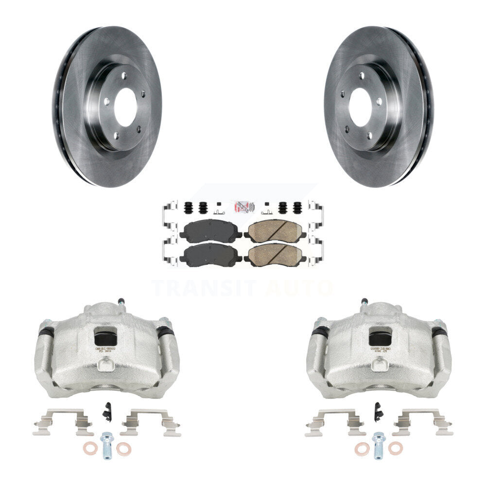 Front Brake Caliper Rotors & Ceramic Pad Kit For Jeep Patriot Dodge Compass Chrysler 200 KC8-100060N