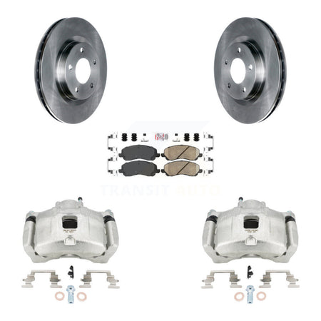 Front Brake Caliper Rotors & Ceramic Pad Kit For Jeep Patriot Dodge Compass Chrysler 200 KC8-100060N