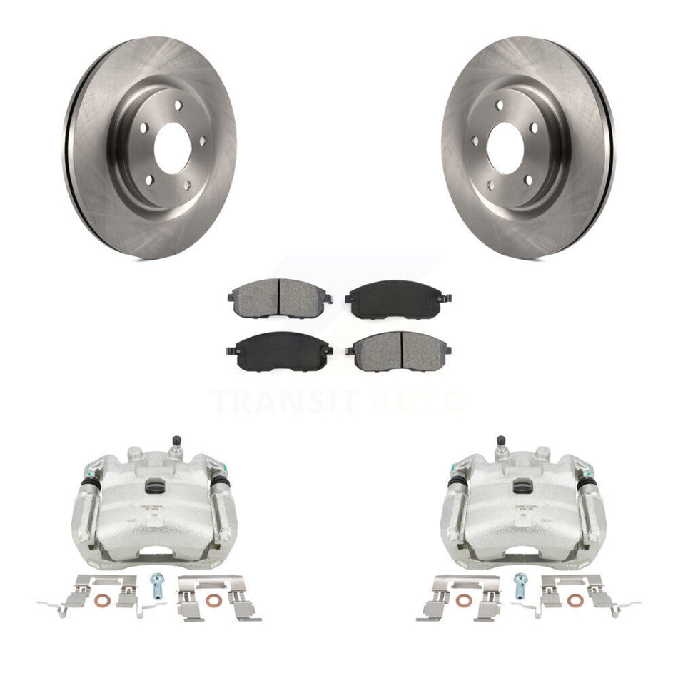 Front Disc Brake Caliper Rotors And Semi-Metallic Pads Kit For Nissan Sentra Juke KC8-100060S
