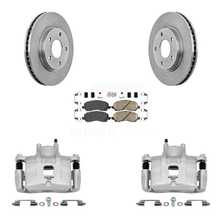 Front Disc Brake Caliper Rotors And Ceramic Pads Kit For Mitsubishi Lancer KC8-100063N