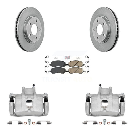 Front Disc Brake Caliper Rotors And Ceramic Pads Kit For Mitsubishi Lancer KC8-100064N