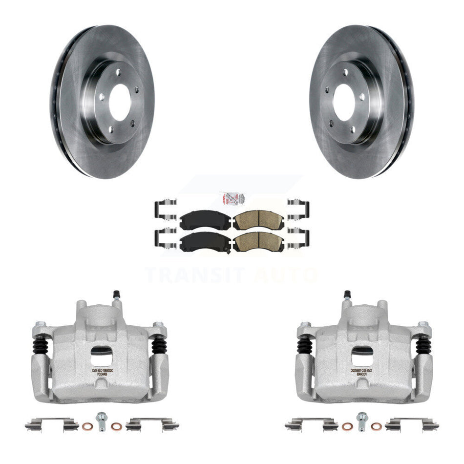 Front Disc Brake Caliper Rotors And Ceramic Pads Kit For Mitsubishi Lancer KC8-100067N