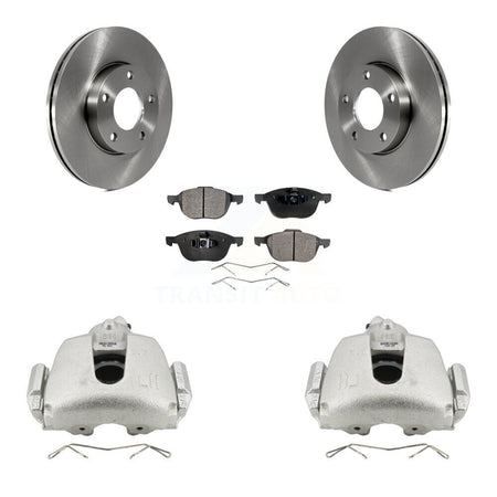 Front Disc Brake Caliper Rotors And Semi-Metallic Pads Kit For Mazda 3 Sport KC8-100067P