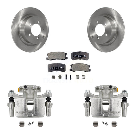 Rear Disc Brake Caliper Rotors And Ceramic Pads Kit For Mitsubishi Outlander KC8-100068T