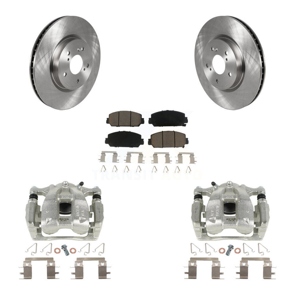 Front Disc Brake Caliper Rotors And Ceramic Pads Kit For Honda CR-V KC8-100070C