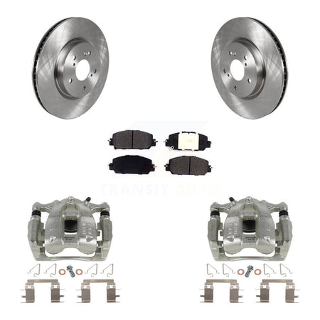 Front Disc Brake Caliper Rotors And Semi-Metallic Pads Kit For Honda CR-V KC8-100070P by Transit Auto