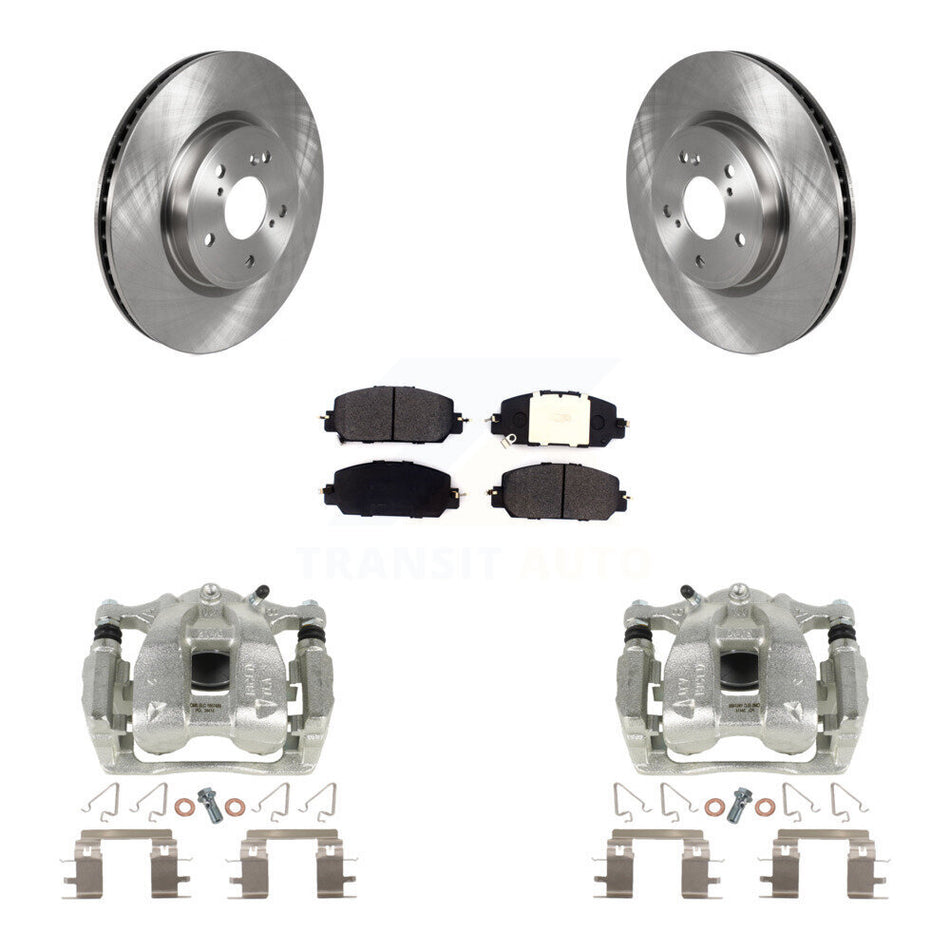 Front Disc Brake Caliper Rotors And Semi-Metallic Pads Kit For Honda CR-V KC8-100070P