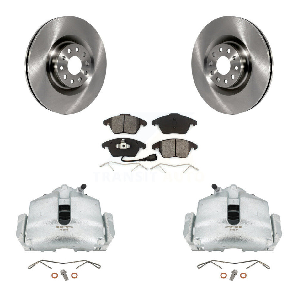 Front Disc Brake Caliper Rotors And Semi-Metallic Pads Kit For Volkswagen CC GTI Audi A3 Quattro KC8-100071S