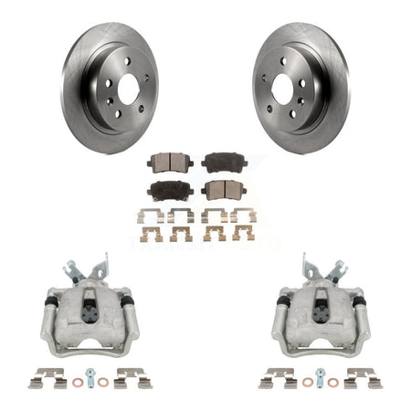Rear Disc Brake Caliper Rotors Ceramic Pad Kit For Buick Regal LaCrosse Chevrolet Malibu KC8-100073T
