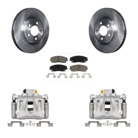 Front Disc Brake Caliper Rotor Ceramic Pad Kit For Dodge Chrysler 300 Charger Challenger KC8-100076C