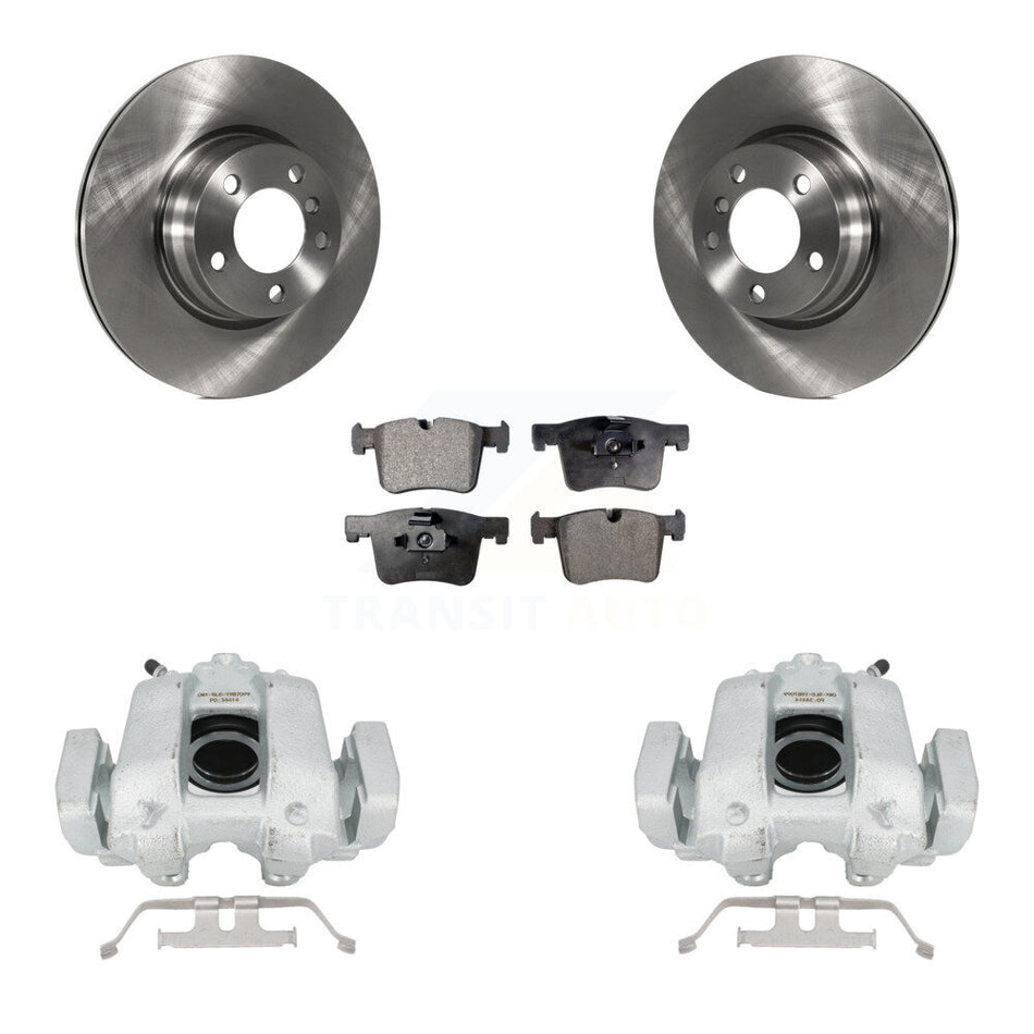 Front Disc Brake Caliper Rotors And Semi-Metallic Pads Kit For 2016-2018 BMW 330e KC8-100076P