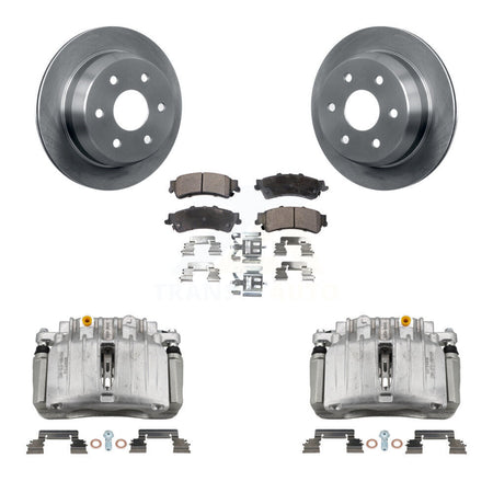 Rear Brake Caliper Rotor Ceramic Pad Kit For Chevrolet Silverado 1500 Classic GMC Sierra KC8-100076T