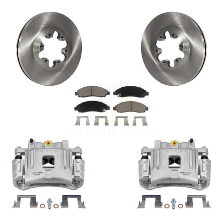Front Brake Caliper Rotors Ceramic Pad Kit For Chevrolet Colorado GMC Canyon Isuzu i-280 KC8-100078C