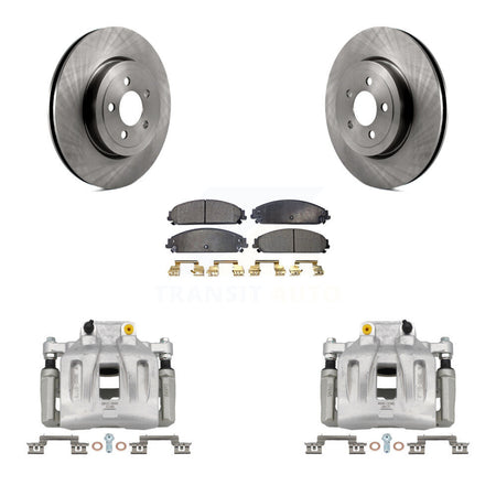 Front Brake Caliper Rotors & Semi-Metallic Pad Kit For Chrysler 300 Dodge Charger Magnum KC8-100078P