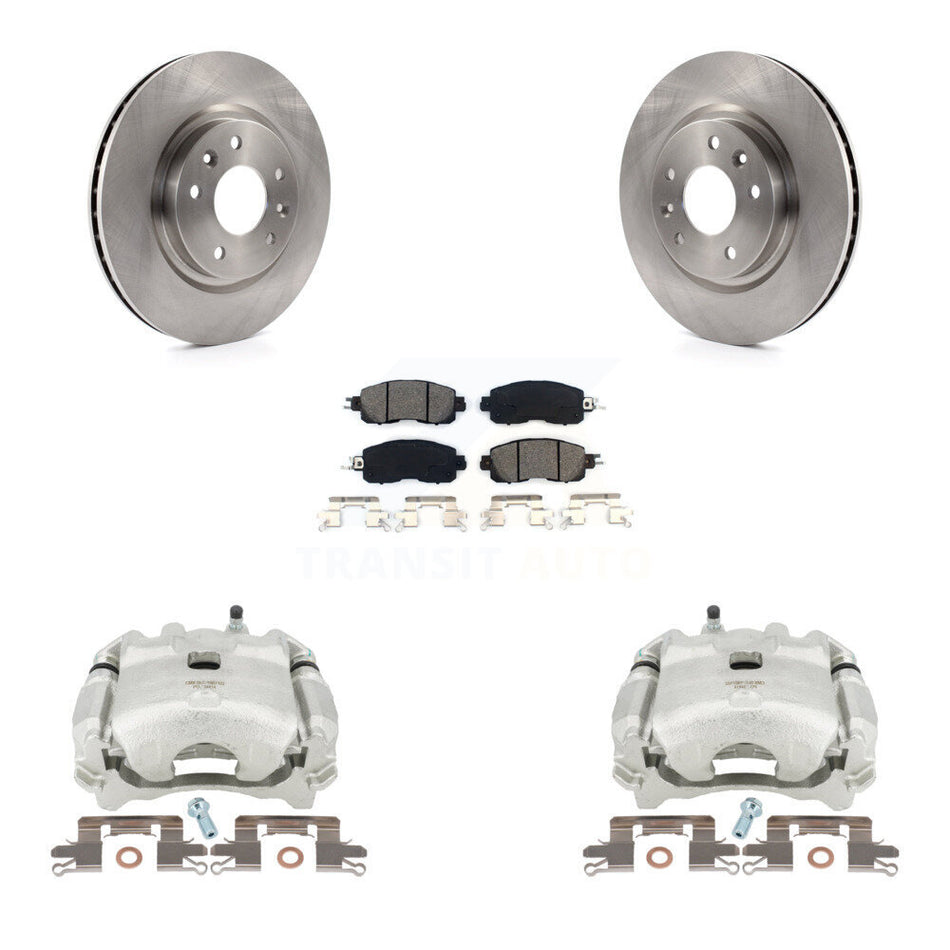 Front Disc Brake Caliper Rotors And Semi-Metallic Pads Kit For Nissan LEAF KC8-100078S