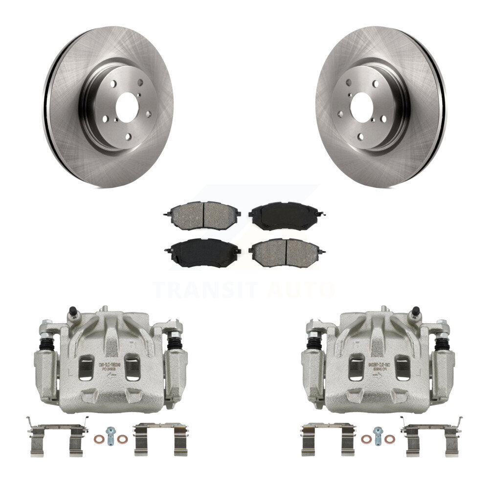 Front Brake Caliper Rotor Semi-Metallic Pad Kit For Subaru Outback WRX Legacy Tribeca B9 KC8-100082S