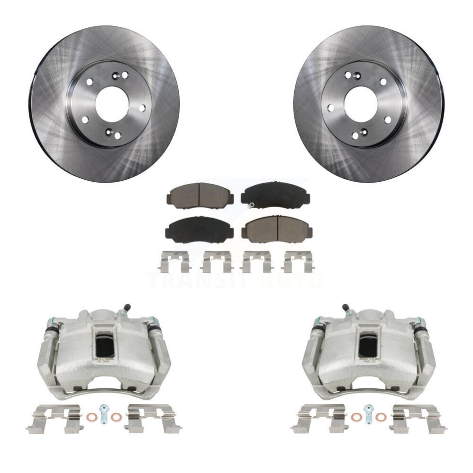 Front Disc Brake Caliper Rotors And Ceramic Pads Kit For Honda Accord KC8-100083C