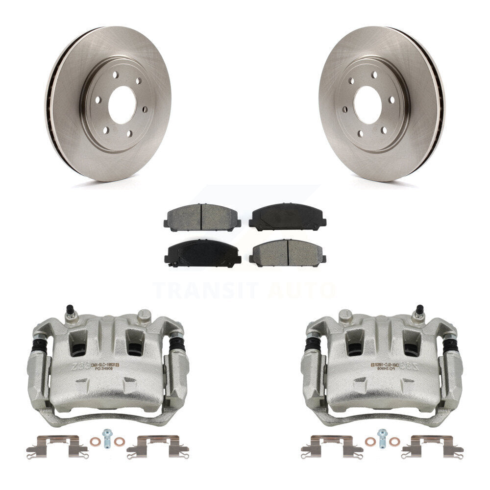 Front Disc Brake Caliper Rotors And Semi-Metallic Pads Kit For Suzuki Equator KC8-100085S