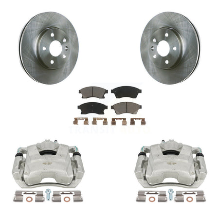 Front Disc Brake Caliper Rotors And Ceramic Pads Kit For Chevrolet Cruze Sonic Limited KC8-100093C by Transit Auto