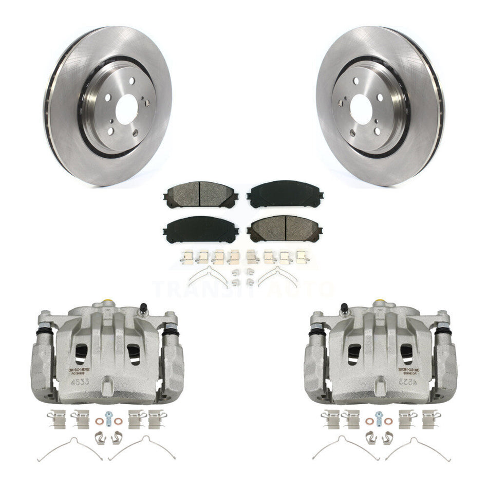 Front Disc Brake Caliper Rotor & Semi-Metallic Pad Kit For 2022 Lexus NX350h NX350 NX250 KC8-100093S