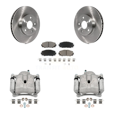 Front Disc Brake Caliper Rotor And Ceramic Pad Kit For Toyota Prius Lexus CT200h Plug-In KC8-100096C