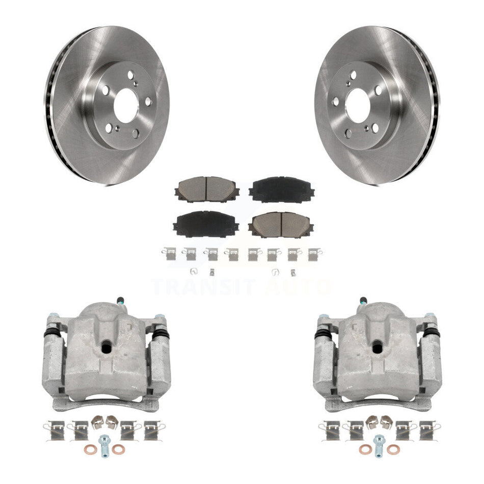 Front Disc Brake Caliper Rotor And Ceramic Pad Kit For Toyota Prius Lexus CT200h Plug-In KC8-100096C