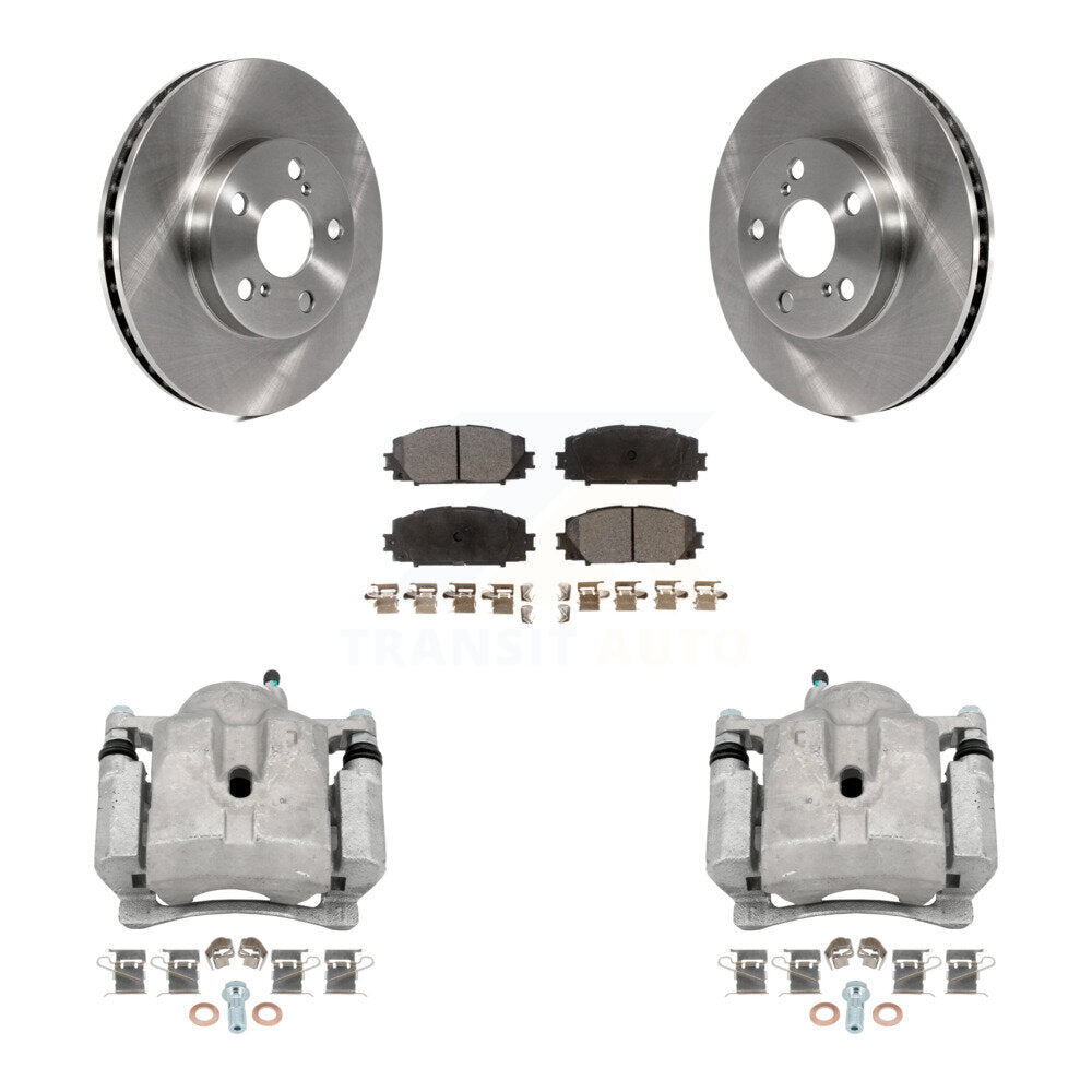 Front Brake Caliper Rotors & Semi-Metallic Pad Kit For Toyota Prius Lexus CT200h Plug-In KC8-100097P