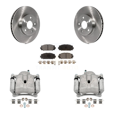 Front Brake Caliper Rotors & Semi-Metallic Pad Kit For Toyota Prius Lexus CT200h Plug-In KC8-100097P