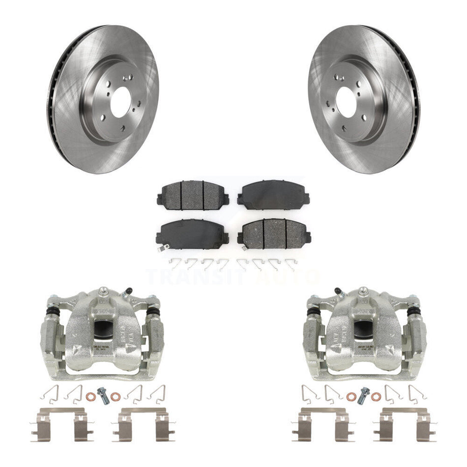 Front Disc Brake Caliper Rotors And Semi-Metallic Pads Kit For Honda CR-V KC8-100098S