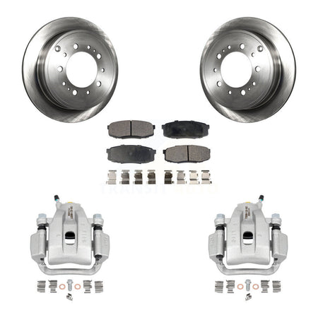 Rear Disc Brake Caliper Rotors And Ceramic Pads Kit For Toyota Tundra Sequoia KC8-100100T