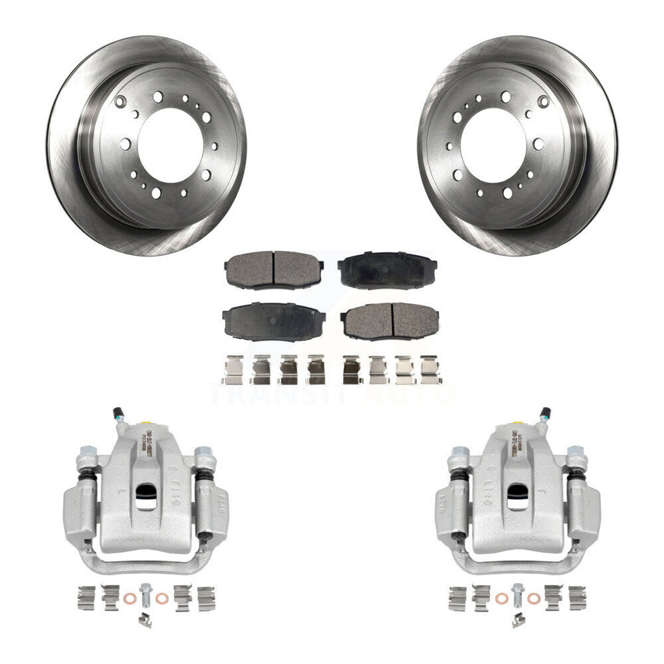 Rear Disc Brake Caliper Rotors And Ceramic Pads Kit For Toyota Tundra Sequoia KC8-100100T