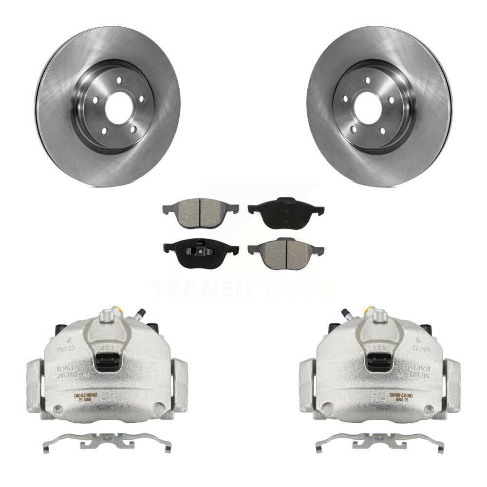 Front Disc Brake Caliper Rotors And Semi-Metallic Pads Kit For Ford Transit Connect KC8-100102S