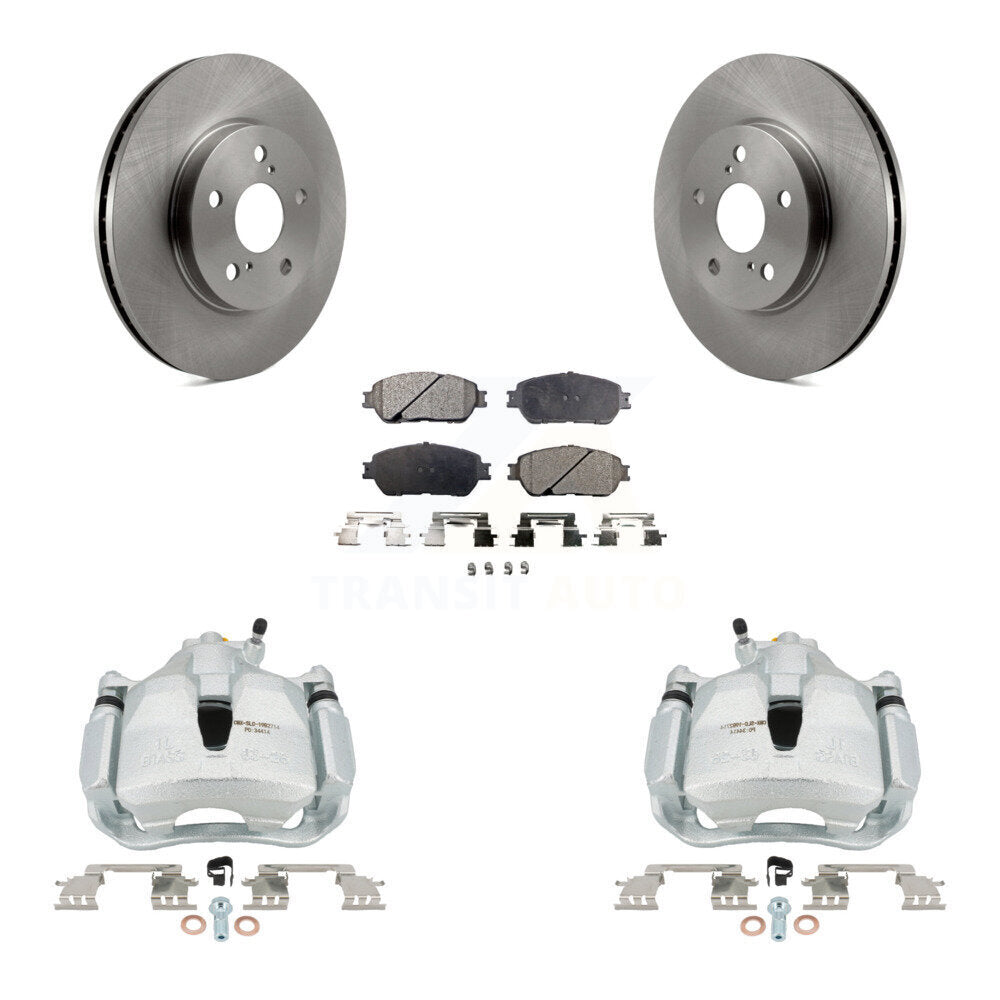 Front Brake Caliper Rotors & Semi-Metallic Pad Kit For Toyota Sienna Camry Solara Avalon KC8-100103P