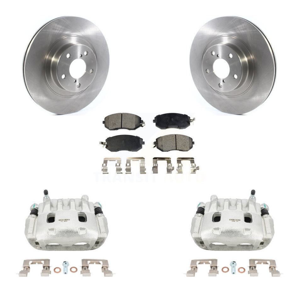 Front Brake Caliper Rotor Semi-Metallic Pad Kit For Subaru Forester Impreza XV Crosstrek KC8-100104P