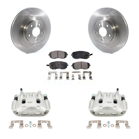 Front Brake Caliper Rotor & Semi-Metallic Pad Kit For Subaru Outback Impreza Legacy Baja KC8-100106P