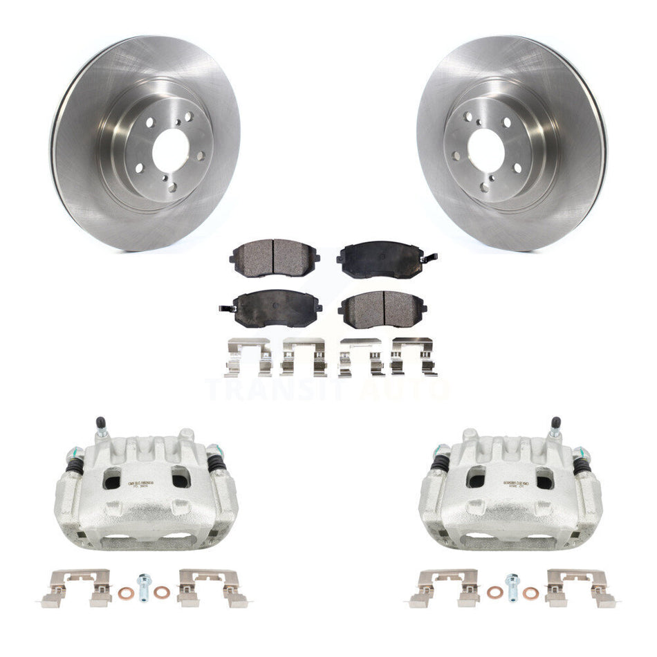 Front Brake Caliper Rotor & Semi-Metallic Pad Kit For Subaru Outback Impreza Legacy Baja KC8-100106P