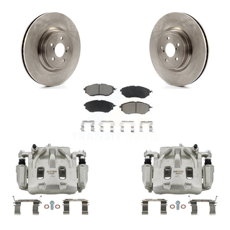 Front Disc Brake Caliper Rotors And Ceramic Pads Kit For Subaru Forester Outback Legacy KC8-100107C