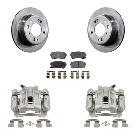 Rear Disc Brake Caliper Rotors And Ceramic Pads Kit For Hyundai Elantra KC8-100107T