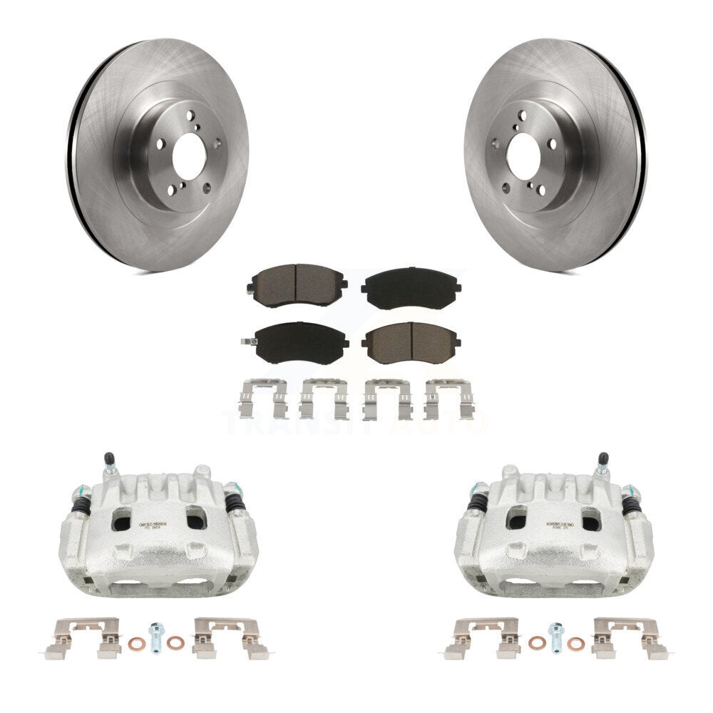 Front Brake Caliper Rotor And Ceramic Pad Kit For Subaru Forester Impreza Outback Legacy KC8-100108C