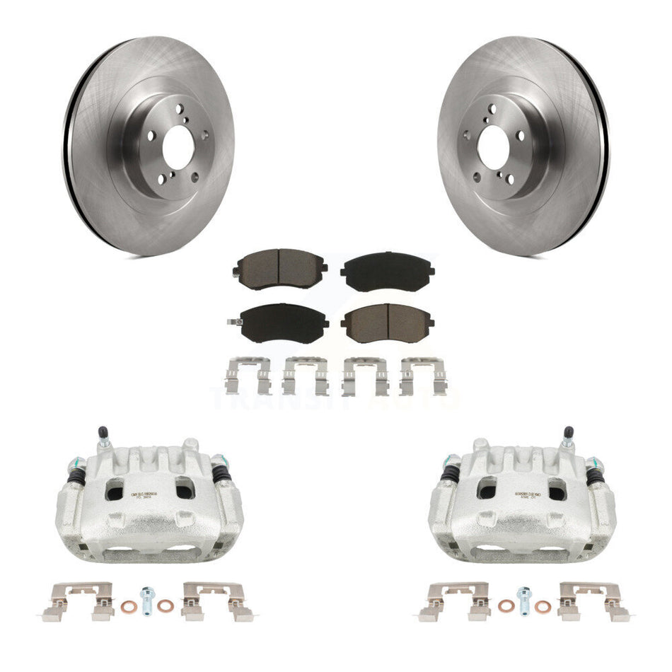 Front Brake Caliper Rotor And Ceramic Pad Kit For Subaru Forester Impreza Outback Legacy KC8-100108C